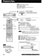 Предварительный просмотр 12 страницы Panasonic Omnivision PV-9664 Operating Instructions Manual