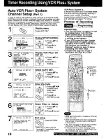 Предварительный просмотр 18 страницы Panasonic Omnivision PV-9664 Operating Instructions Manual