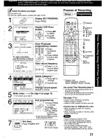 Предварительный просмотр 21 страницы Panasonic Omnivision PV-9664 Operating Instructions Manual