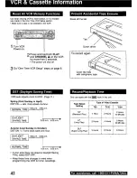 Предварительный просмотр 42 страницы Panasonic Omnivision PV-9664 Operating Instructions Manual