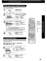 Предварительный просмотр 39 страницы Panasonic Omnivision PV-9668 Operating Instructions Manual