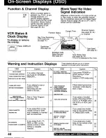 Предварительный просмотр 44 страницы Panasonic Omnivision PV-9668 Operating Instructions Manual