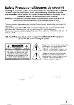 Preview for 3 page of Panasonic Omnivision PV-C1320W Operating Instructions Manual