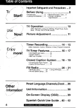 Preview for 4 page of Panasonic Omnivision PV-C1320W Operating Instructions Manual