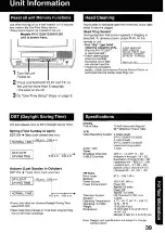 Preview for 39 page of Panasonic Omnivision PV-C1320W Operating Instructions Manual