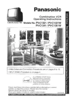 Предварительный просмотр 1 страницы Panasonic Omnivision PV-C1321 Manual