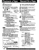 Preview for 14 page of Panasonic Omnivision PV-C1321 Operating Manual