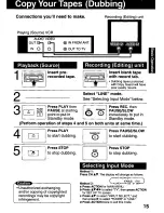 Предварительный просмотр 15 страницы Panasonic OmniVision PV-C2011 User Manual