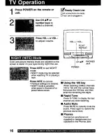 Предварительный просмотр 16 страницы Panasonic OmniVision PV-C2011 User Manual