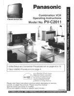 Предварительный просмотр 1 страницы Panasonic OmniVision PV-C2011W User Manual