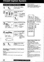 Preview for 22 page of Panasonic OmniVision PV-C2020 Operating Instructions Manual