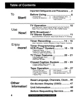 Preview for 4 page of Panasonic OmniVision PV-C2060 Operating Instructions Manual