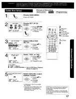 Preview for 17 page of Panasonic OmniVision PV-C2060 Operating Instructions Manual