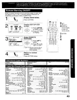 Preview for 43 page of Panasonic OmniVision PV-C2060 Operating Instructions Manual