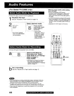 Preview for 44 page of Panasonic OmniVision PV-C2060 Operating Instructions Manual