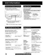 Preview for 48 page of Panasonic OmniVision PV-C2060 Operating Instructions Manual