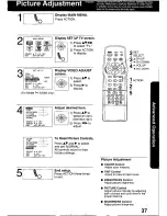 Preview for 37 page of Panasonic OmniVision PV-C2060 Operating Manual