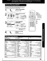 Preview for 43 page of Panasonic OmniVision PV-C2060 Operating Manual