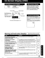 Preview for 47 page of Panasonic OmniVision PV-C2060 Operating Manual