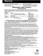 Preview for 56 page of Panasonic OmniVision PV-C2060 Operating Manual