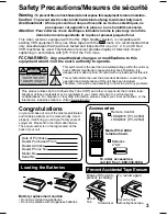 Preview for 3 page of Panasonic Omnivision PV-C2062 Operating Instructions Manual