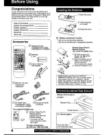 Предварительный просмотр 6 страницы Panasonic Omnivision PV-C920 Operating Manual