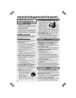 Preview for 2 page of Panasonic Omnivision PV-C921-K Operating Instructions Manual