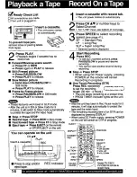 Preview for 14 page of Panasonic Omnivision PV-C931W Operating Manual