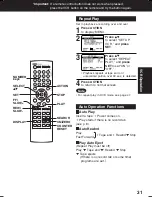 Предварительный просмотр 31 страницы Panasonic OmniVision PV-D4745 Operating Instructions Manual