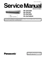 Panasonic OmniVision PV-D4745 Service Manual preview