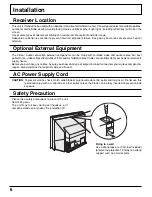 Preview for 6 page of Panasonic OmniVision PV-DF2036M Operating Instructions Manual