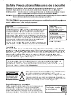 Предварительный просмотр 3 страницы Panasonic Omnivision PV-DF2702 Operating Instructions Manual