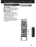 Предварительный просмотр 43 страницы Panasonic Omnivision PV-DF2702 Operating Instructions Manual