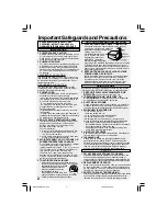 Preview for 2 page of Panasonic OmniVision PV-DM2092-K Operating Instructions Manual