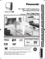 Panasonic OmniVision PV-DM2794 Operating Instructions Manual preview