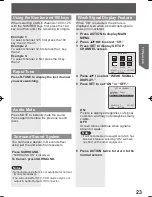 Preview for 23 page of Panasonic OmniVision PV-DM2794 Operating Instructions Manual