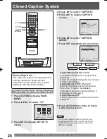 Preview for 26 page of Panasonic OmniVision PV-DM2794 Operating Instructions Manual