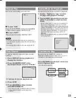 Preview for 33 page of Panasonic OmniVision PV-DM2794 Operating Instructions Manual