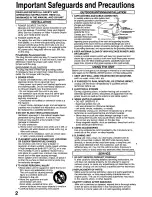 Preview for 2 page of Panasonic Omnivision PV-DM2799 Operating Instructions Manual