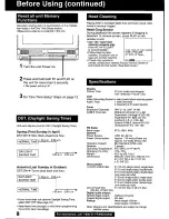 Preview for 8 page of Panasonic Omnivision PV-DM2799 Operating Instructions Manual