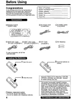 Предварительный просмотр 4 страницы Panasonic OmniVision PV-DS1000 User Manual