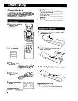 Preview for 4 page of Panasonic Omnivision PV-HD1000 Operating Instructions Manual