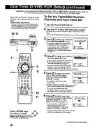 Preview for 12 page of Panasonic Omnivision PV-HD1000 Operating Instructions Manual