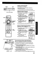 Preview for 21 page of Panasonic Omnivision PV-HD1000 Operating Instructions Manual