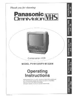 Preview for 1 page of Panasonic OmniVision PV-M1326 User Manual