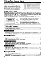 Preview for 2 page of Panasonic OmniVision PV-M1326 User Manual