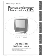 Preview for 1 page of Panasonic OmniVision PV-M1337 User Manual