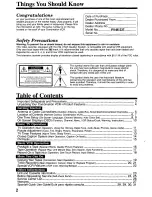 Preview for 2 page of Panasonic OmniVision PV-M1337 User Manual