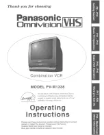 Preview for 1 page of Panasonic OmniVision PV-M1338 User Manual