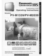 Preview for 1 page of Panasonic OmniVision PV-M1339 User Manual